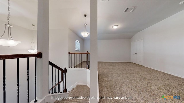 5105 Othello Dr, Belton, TX 76513 - carpeted empty room with lofted ceiling and baseboards