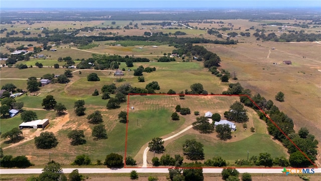 1600 Cattlemens Row, Lockhart, TX 78644 - view of rural area with property boundaries highlighted