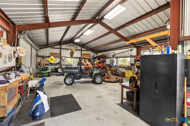1600 Cattlemens Row, Lockhart, TX 78644 - garage featuring a workshop area