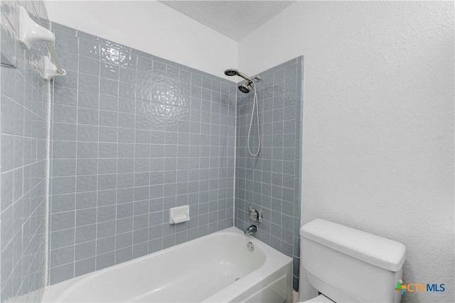 full bathroom with  shower combination and toilet