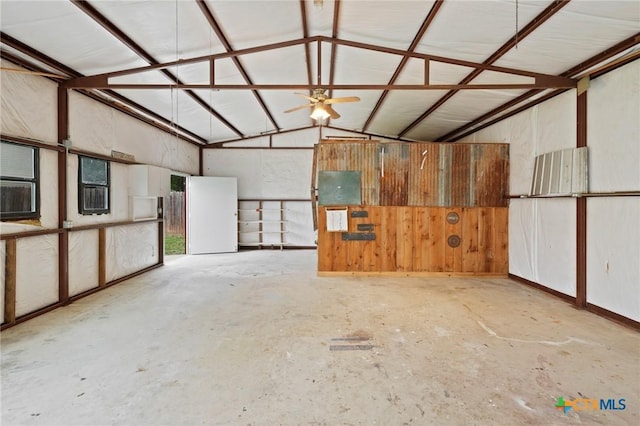 503 Pine St, Smithville, TX 78957 - garage featuring a ceiling fan