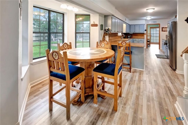 3662 N Fm 444, Inez, TX 77968 - dining space featuring light wood finished floors and baseboards