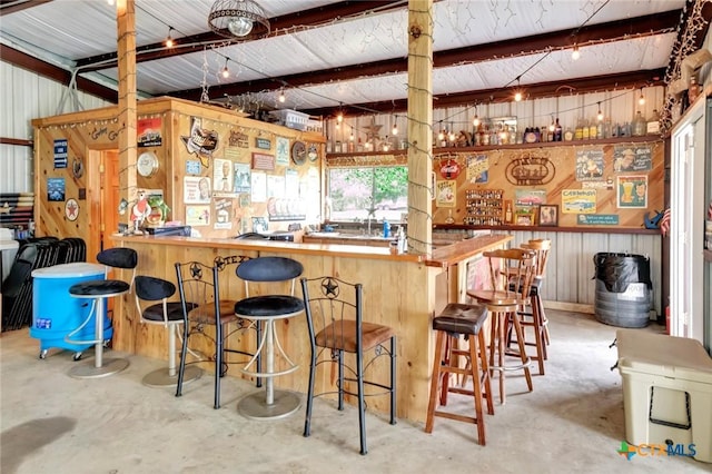 3662 N Fm 444, Inez, TX 77968 - indoor bar with concrete flooring and wood walls
