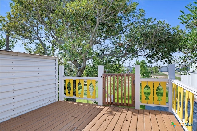 view of wooden terrace