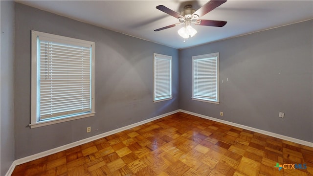 4610 Camellia St, Victoria, TX 77904 - empty room with baseboards and ceiling fan