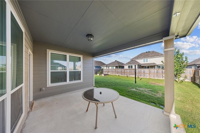 1821 Holleman Dr, Temple, TX 76502 - view of patio / terrace featuring a residential view