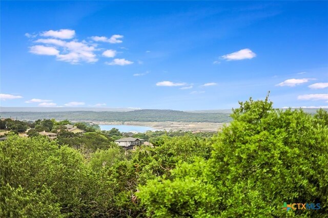 mountain view with a large body of water