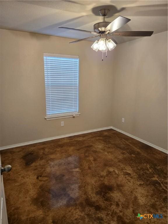 1421 Fossil Trl, Belton, TX 76513 - carpeted empty room featuring baseboards and ceiling fan