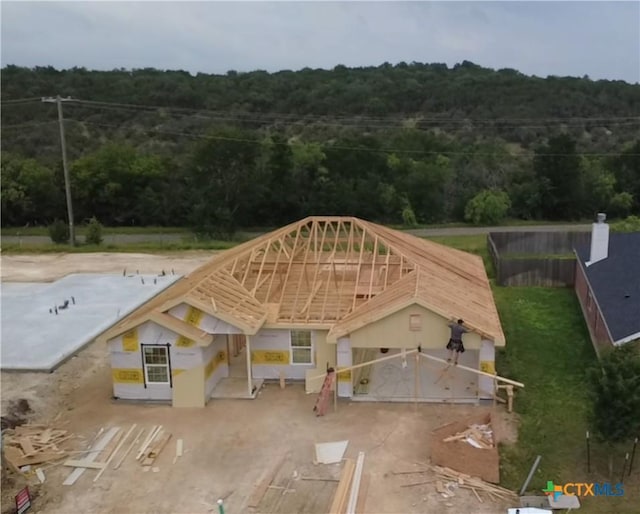 1421 Fossil Trl, Belton, TX 76513 - aerial view of property and surrounding area featuring a forest