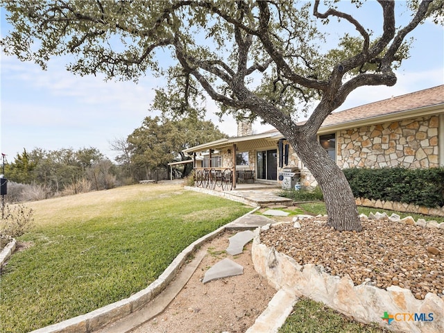 view of yard featuring a patio