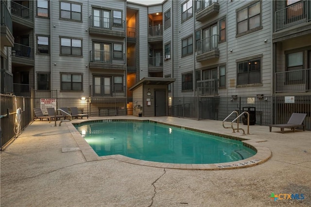 2502 Leon St Unit 201, Austin, TX 78705 - pool featuring fence and a patio area