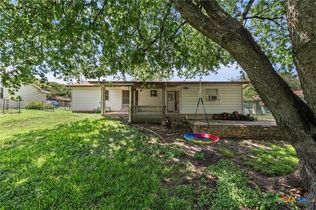 2307 Crescent Dr, Copperas Cove, TX 76522 - back of property with a patio area