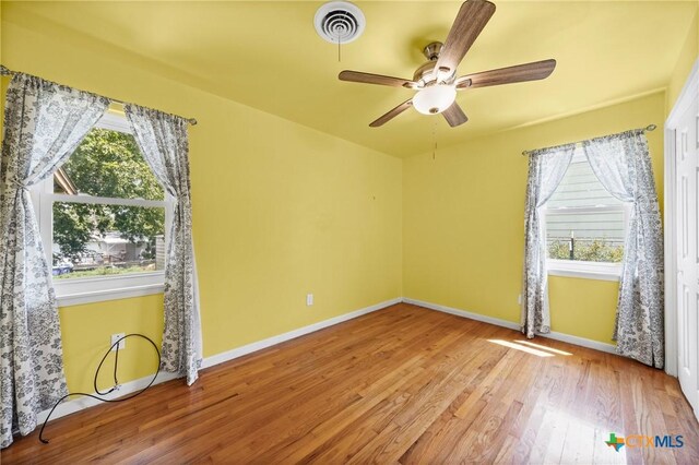 2307 Crescent Dr, Copperas Cove, TX 76522 - unfurnished room featuring ceiling fan and wood finished floors