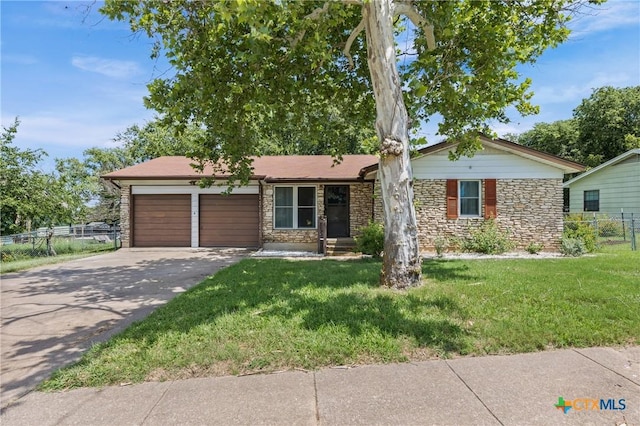 2307 Crescent Dr, Copperas Cove, TX 76522 - single story home featuring a garage, stone siding, and driveway