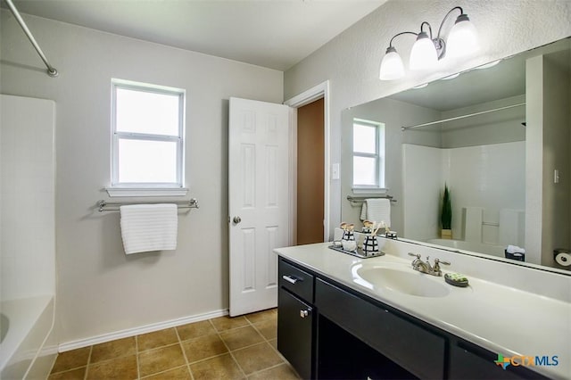 3903 Kevin Shaw Dr, Killeen, TX 76549 - bathroom featuring vanity, bathtub / shower combination, and tile patterned floors