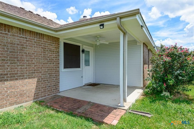 3903 Kevin Shaw Dr, Killeen, TX 76549 - view of patio / terrace featuring a ceiling fan