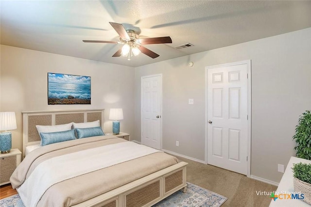 3903 Kevin Shaw Dr, Killeen, TX 76549 - bedroom featuring ceiling fan and light colored carpet