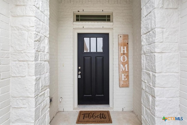 2619 Settlers Oak Dr, Belton, TX 76513 - doorway to property featuring brick siding