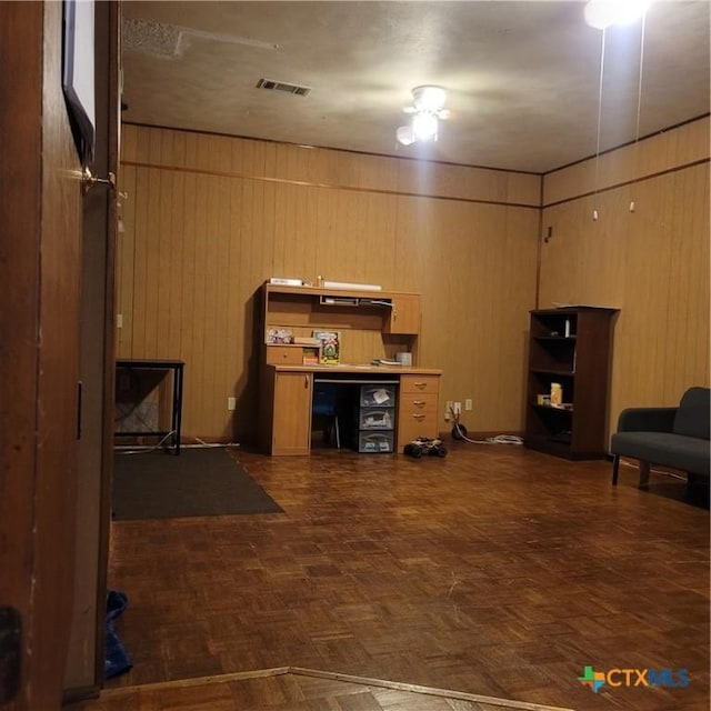 706 S 1st St, Copperas Cove, TX 76522 - home office featuring wooden walls