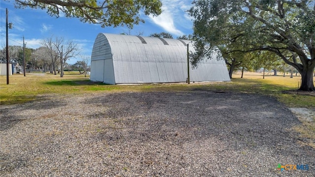 view of outdoor structure