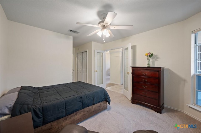 104 Missouri Dr, Harker Heights, TX 76548 - bedroom with light carpet, multiple windows, baseboards, and a closet
