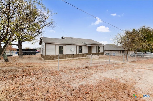 view of rear view of property