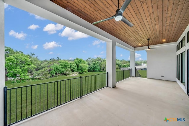 6846 Spring Branch Rd, Spring Branch, TX 78070 - balcony featuring a ceiling fan