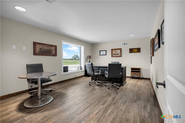12491 Madison Ln, Justin, TX 76247 - office featuring wood finished floors and baseboards
