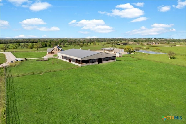 12491 Madison Ln, Justin, TX 76247 - overview of rural landscape featuring a large body of water