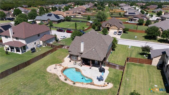 3608 Quail Ridge Dr, Harker Heights, TX 76548 - aerial view of residential area with a pool