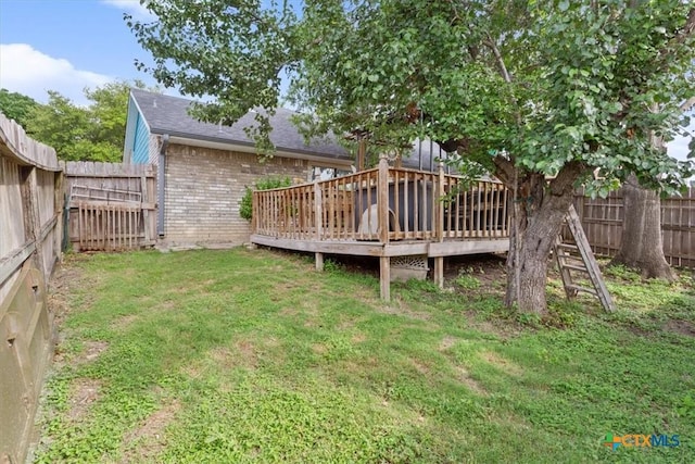 4313 Lone Star Trl, Temple, TX 76502 - view of yard featuring a wooden deck