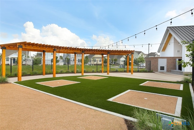 3067 Winding Creek Rd, Kyle, TX 78640 - surrounding community with a pergola