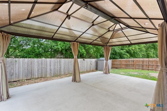 610 Hobby Rd, Copperas Cove, TX 76522 - view of patio featuring a fenced backyard and a gazebo