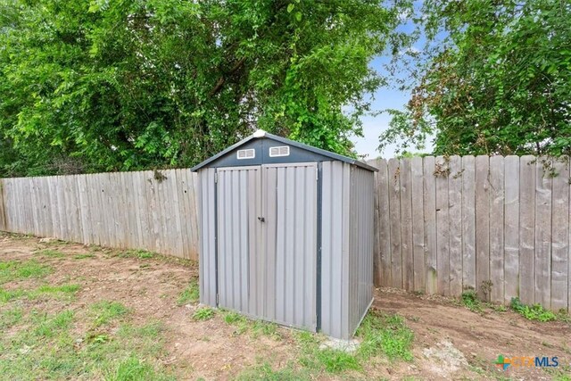 610 Hobby Rd, Copperas Cove, TX 76522 - view of shed with a fenced backyard