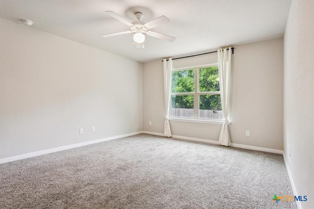 610 Hobby Rd, Copperas Cove, TX 76522 - carpeted spare room with baseboards and ceiling fan