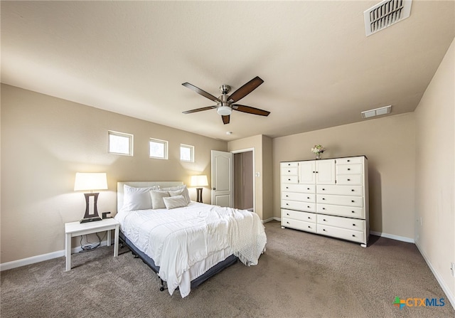 4431 Hogg, San Antonio, TX 78223 - carpeted bedroom featuring baseboards and a ceiling fan