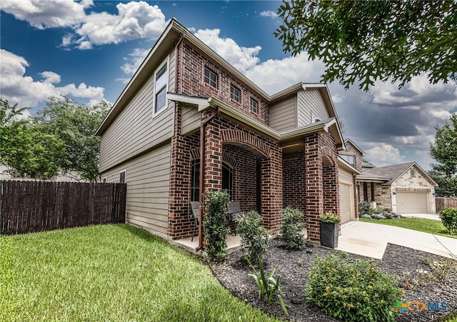 4431 Hogg, San Antonio, TX 78223 - view of side of home featuring brick siding and concrete driveway