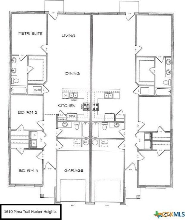 1610 Pima Trl, Harker Heights, TX 76548 - view of layout
