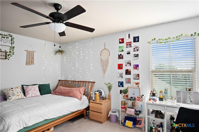 5310 Dauphin Dr, Belton, TX 76513 - bedroom featuring carpet flooring and a ceiling fan