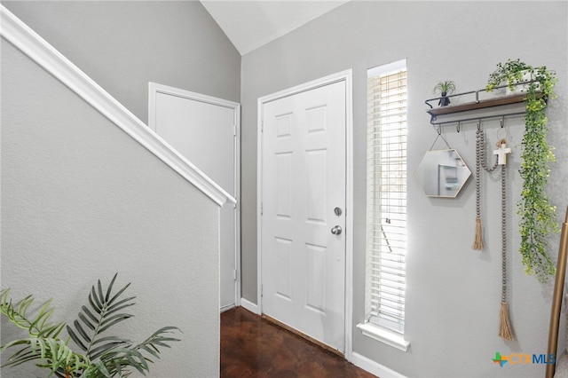 109 Dolly St, San Marcos, TX 78666 - entrance foyer featuring vaulted ceiling, healthy amount of natural light, and stairway