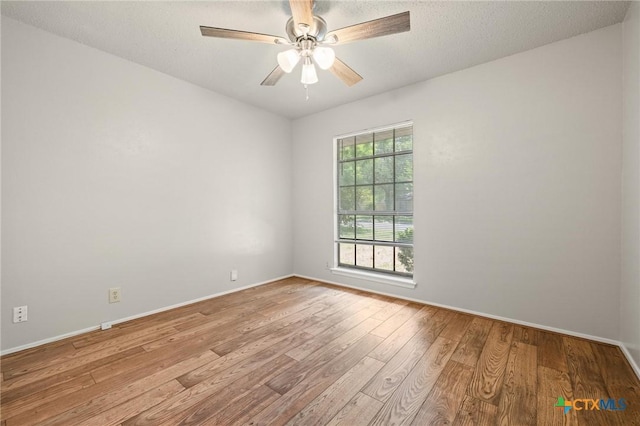 2209 Winchester Dr, Temple, TX 76502 - spare room featuring light wood-type flooring and ceiling fan