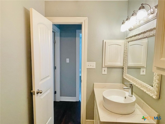 bathroom with vanity