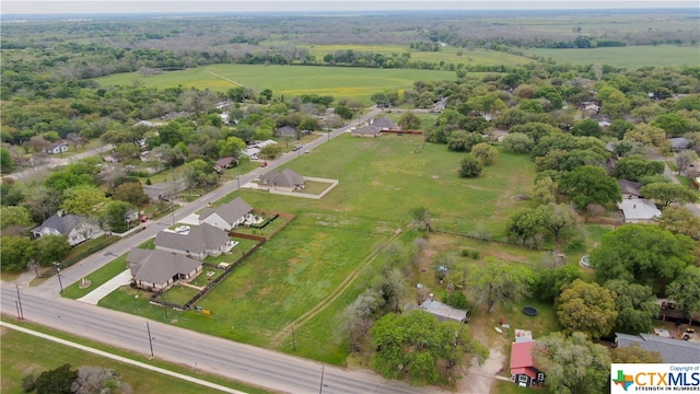 bird's eye view featuring a rural view