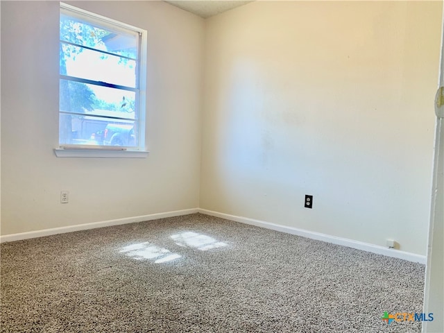 view of carpeted empty room