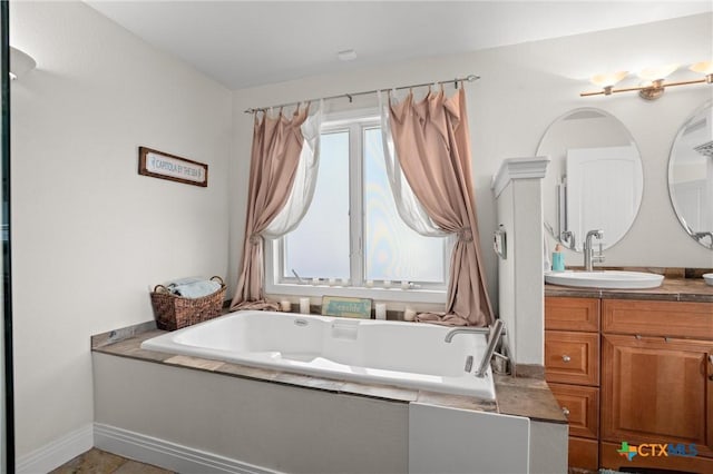 18917 Peckham Dr, Lago Vista, TX 78645 - full bath with vanity and a garden tub