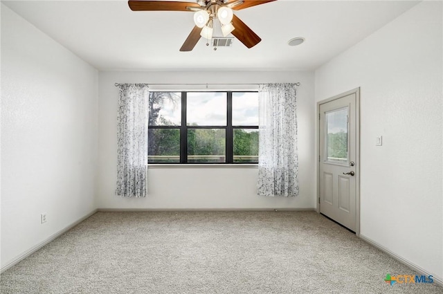 14424 Tuscola Cir, Austin, TX 78734 - carpeted spare room featuring plenty of natural light and ceiling fan