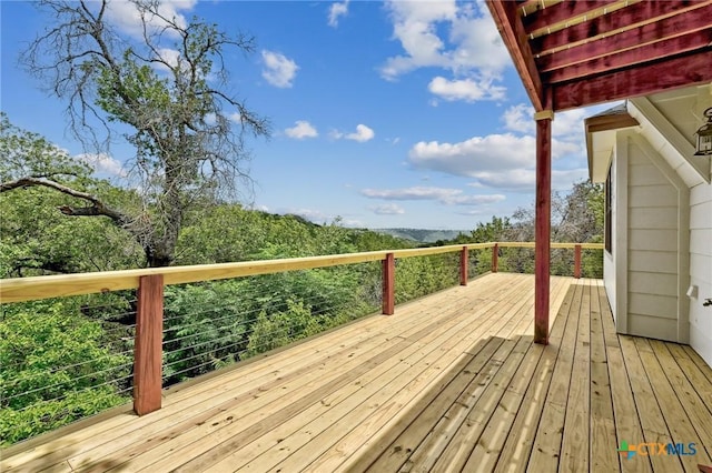 14424 Tuscola Cir, Austin, TX 78734 - view of wooden deck