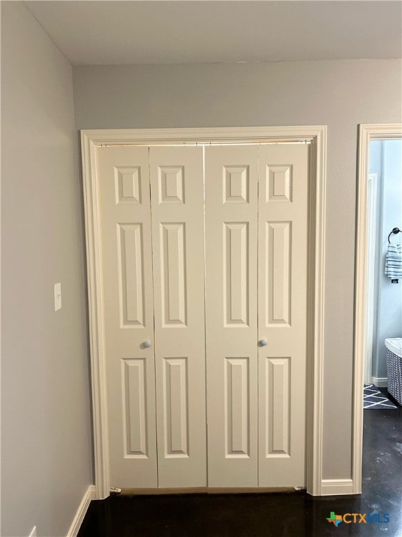 interior details featuring concrete flooring