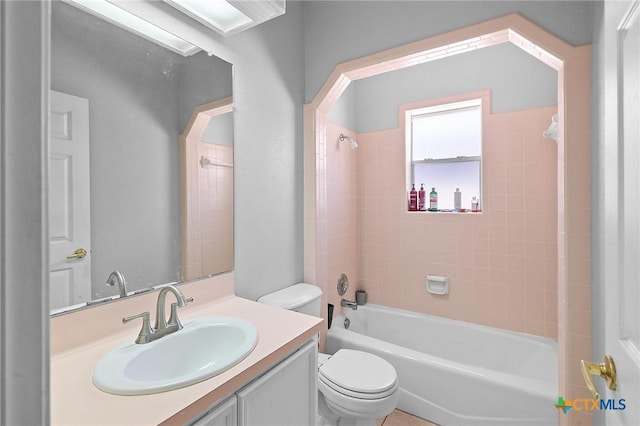 214 Belmoor Ln, Victoria, TX 77904 - full bathroom featuring vanity and bathtub / shower combination
