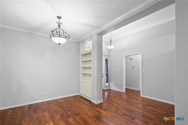 214 Belmoor Ln, Victoria, TX 77904 - empty room with ornamental molding and wood finished floors